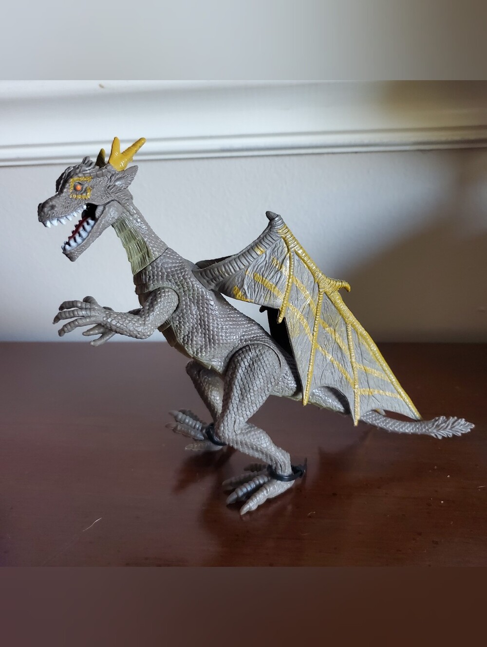 Kid Galaxy Posable Dragon Action Figure Adventure Fantasy Toy Green
